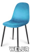 Krzesło tapicerowane GIULIA SEA BLUE VELVET II GATUNEK