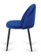 Krzesło tapicerowane GLORIA BLUE VELVET