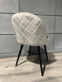 Krzesło tapicerowane GLORIA DIAMOND GREY VELVET