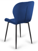 Krzesło tapicerowane MONTI VELVET BLUE