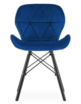 Krzesło tapicerowane VASTO BLUE VELVET SMOKE