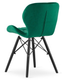 Krzesło tapicerowane VASTO GREEN VELVET SMOKE