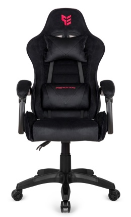 Fotel obrotowy gamingowy ENZO XL BLACK ALCANTARA