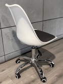 Krzesło obrotowe MONZA OFFICE WHITE + GREY FABRIC II