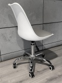 Krzesło obrotowe MONZA OFFICE WHITE + GREY PU