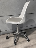 Krzesło obrotowe MONZA OFFICE WHITE + GREY PU