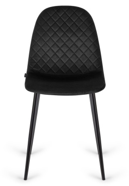 Krzesło tapicerowane CARO VELVET BLACK