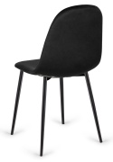 Krzesło tapicerowane CARO VELVET BLACK