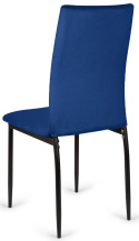 Krzesło tapicerowane VALVA DUO VELVET BLUE