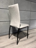 Krzesło tapicerowane VALVA DUO VELVET GREY