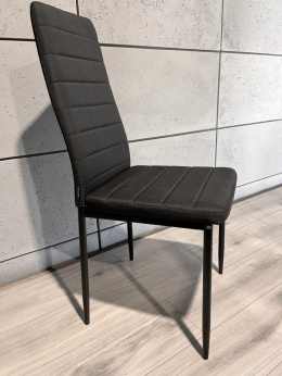 Krzesło tapicerowane VALVA FABRIC BLACK