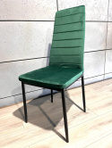 Krzesło tapicerowane VALVA LINE VELVET GREEN
