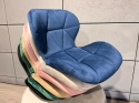 Krzesło tapicerowane VASTO BLUE VELVET