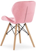 Krzesło tapicerowane VASTO PINK VELVET