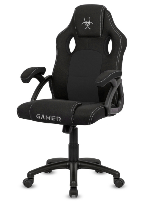 Fotel obrotowy do biurka CARRERA M BLACK FABRIC Fotel obrotowy do biurka CARRERA M BLACK FABRIC