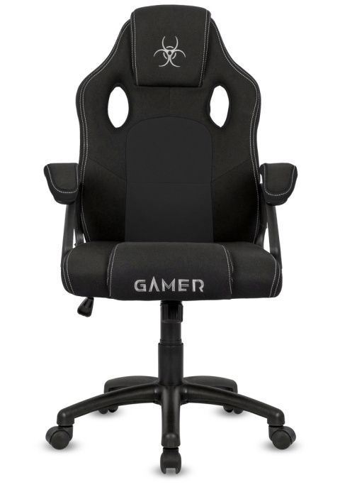 Fotel obrotowy do biurka CARRERA M BLACK FABRIC Fotel obrotowy do biurka CARRERA M BLACK FABRIC