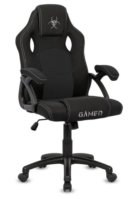 Fotel obrotowy do biurka CARRERA M BLACK FABRIC Fotel obrotowy do biurka CARRERA M BLACK FABRIC