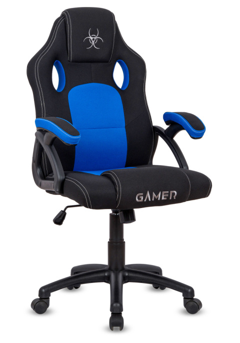 Fotel obrotowy do biurka CARRERA M BLUE FABRIC Fotel obrotowy do biurka CARRERA M BLUE FABRIC