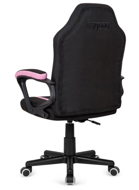 Fotel obrotowy do biurka MARIO BLACK PINK Fabric Fotel obrotowy do biurka MARIO BLACK PINK Fabric