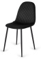 Krzesło tapicerowane CARO VELVET BLACK II GATUNEL