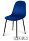 Krzesło tapicerowane GIULIA VELVET BLUE II GATUNEK