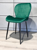 Krzesło tapicerowane MONTI VELVET GREEN