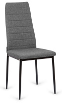 Krzesło tapicerowane VALVA LINE FABRIC GREY