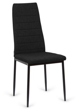 Krzesło tapicerowane VALVA LINE VELVET BLACK