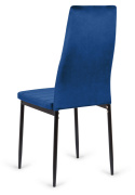 Krzesło tapicerowane VALVA LINE VELVET BLUE