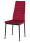 Krzesło tapicerowane VALVA LINE VELVET BURGUNDY