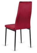 Krzesło tapicerowane VALVA LINE VELVET BURGUNDY