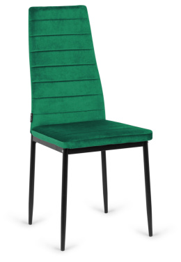 Krzesło tapicerowane VALVA LINE VELVET GREEN