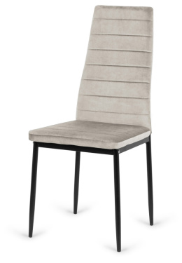 Krzesło tapicerowane VALVA LINE VELVET GREY