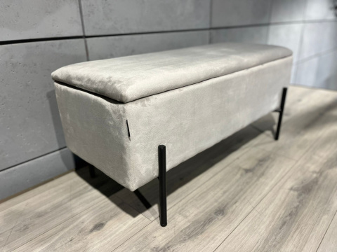 PUFA kufer Lugano LUZZI GREY VELVET 95 PUFA kufer Lugano LUZZI GREY VELVET 95