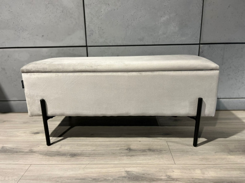 PUFA kufer Lugano LUZZI GREY VELVET 95 PUFA kufer Lugano LUZZI GREY VELVET 95
