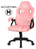 .Fotel obrotowy do biurka CARRERA M ALCANTARA PINK