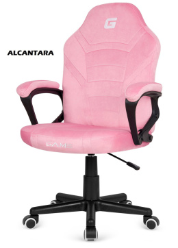 Fotel obrotowy do biurka MARIO ALCANTARA CANDY PINK