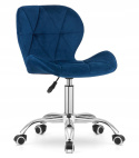 Krzesło obrotowe VASTO OFFICE VELVET BLUE
