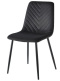 Krzesło tapicerowane TRIO VELVET BLACK II GATUNEK