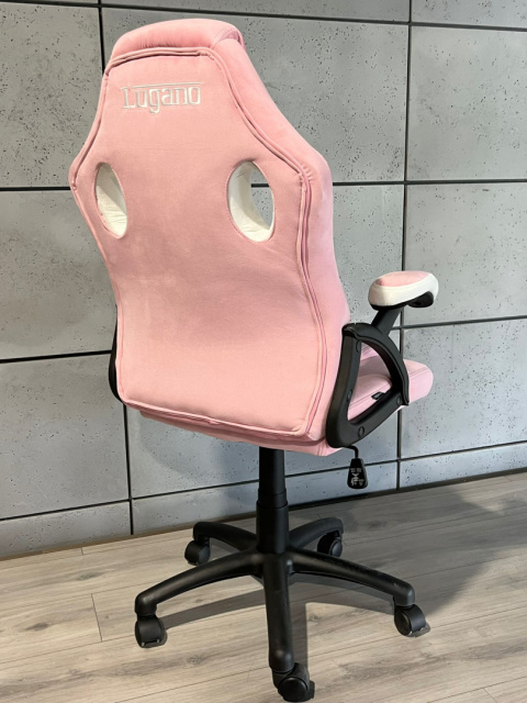 Fotel obrotowy do biurka CARRERA M ALCANTARA PINK FROST Fotel obrotowy do biurka CARRERA M ALCANTARA PINK FROST