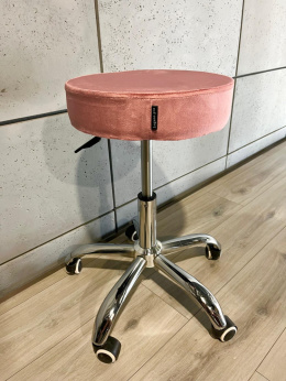 Krzesło obrotowe SIMPLE OFFICE PINK VELVET