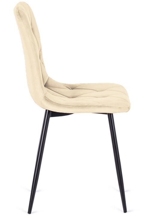Krzesło tapicerowane BORGO VELVET BEIGE Krzesło tapicerowane BORGO VELVET BEIGE