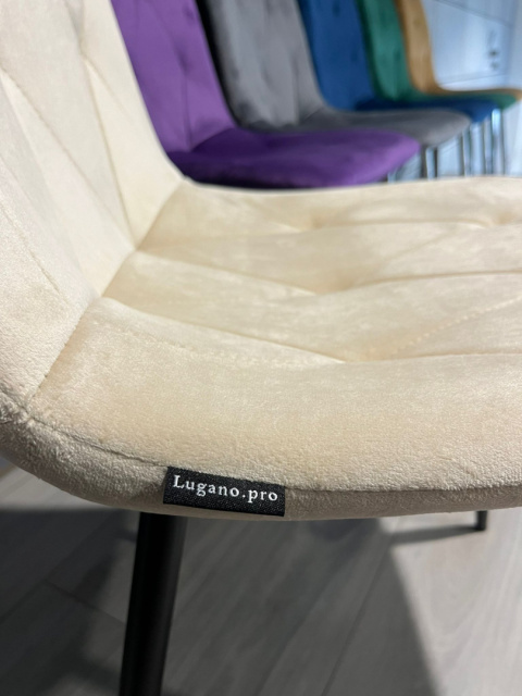 Krzesło tapicerowane BORGO VELVET BEIGE Krzesło tapicerowane BORGO VELVET BEIGE