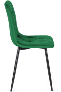 Krzesło tapicerowane BORGO VELVET GREEN
