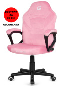 Fotel obrotowy do biurka MARIO ALCANTARA CANDY PINK