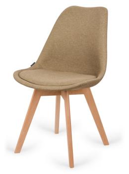 Krzesło skandynawskie MONZA GRANDE BEIGE FABRIC