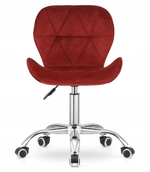 Krzesło obrotowe VASTO OFFICE VELVET BURGUNDY Krzesło obrotowe VASTO OFFICE VELVET BURGUNDY