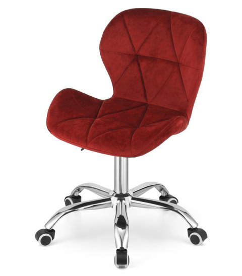 Krzesło obrotowe VASTO OFFICE VELVET BURGUNDY Krzesło obrotowe VASTO OFFICE VELVET BURGUNDY