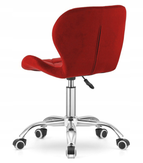 Krzesło obrotowe VASTO OFFICE VELVET BURGUNDY Krzesło obrotowe VASTO OFFICE VELVET BURGUNDY