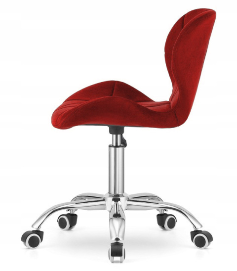 Krzesło obrotowe VASTO OFFICE VELVET BURGUNDY Krzesło obrotowe VASTO OFFICE VELVET BURGUNDY